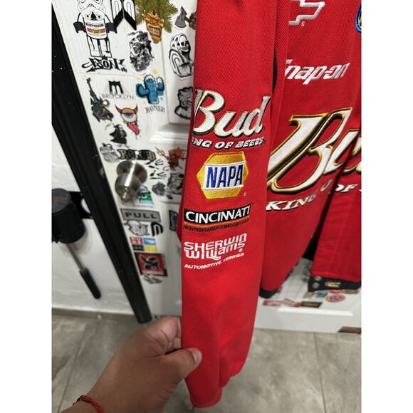 Dale Earnhardt Jr. Nascar Chase Twill Budweiser Men's Jacket Size XL - Picture 5 of 8